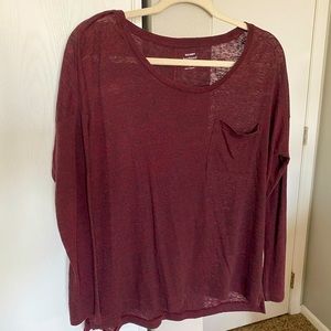 Old Navy long sleeve Boyfriend Tee